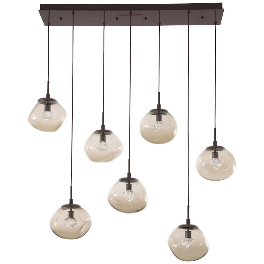 Nova 50" Wide LED Crystal Linear Pendant