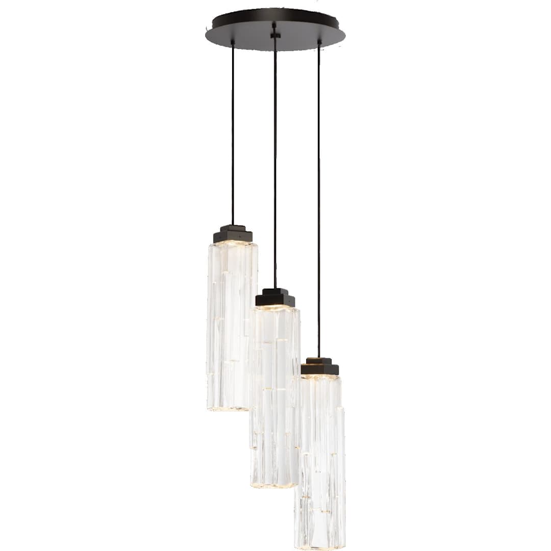Ledgestone 3 Light 17" Wide LED Multi Light Pendant
