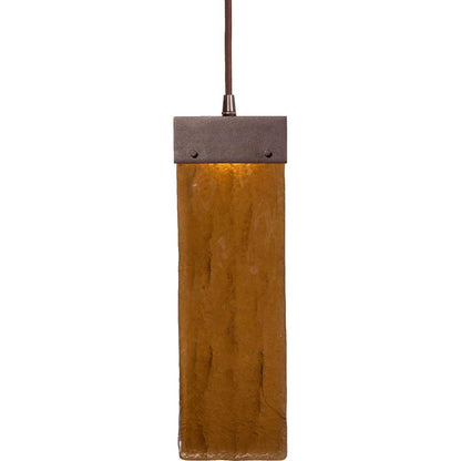 Parallel 48" Wide Artisan Crafted LED Linear Suspension with Hand Textured Glass