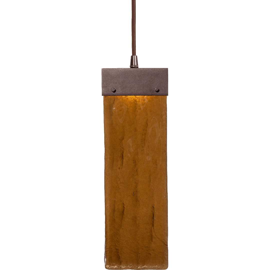 Parallel 19" Wide Artisan Crafted LED 5 Light Pendant with Hand Textured Glass
