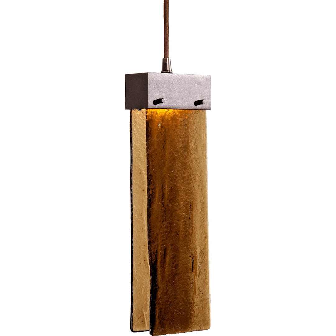 Parallel 48" Wide Artisan Crafted LED Linear Suspension with Hand Textured Glass