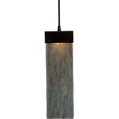 Parallel 48" Wide Artisan Crafted LED Linear Suspension with Hand Textured Glass