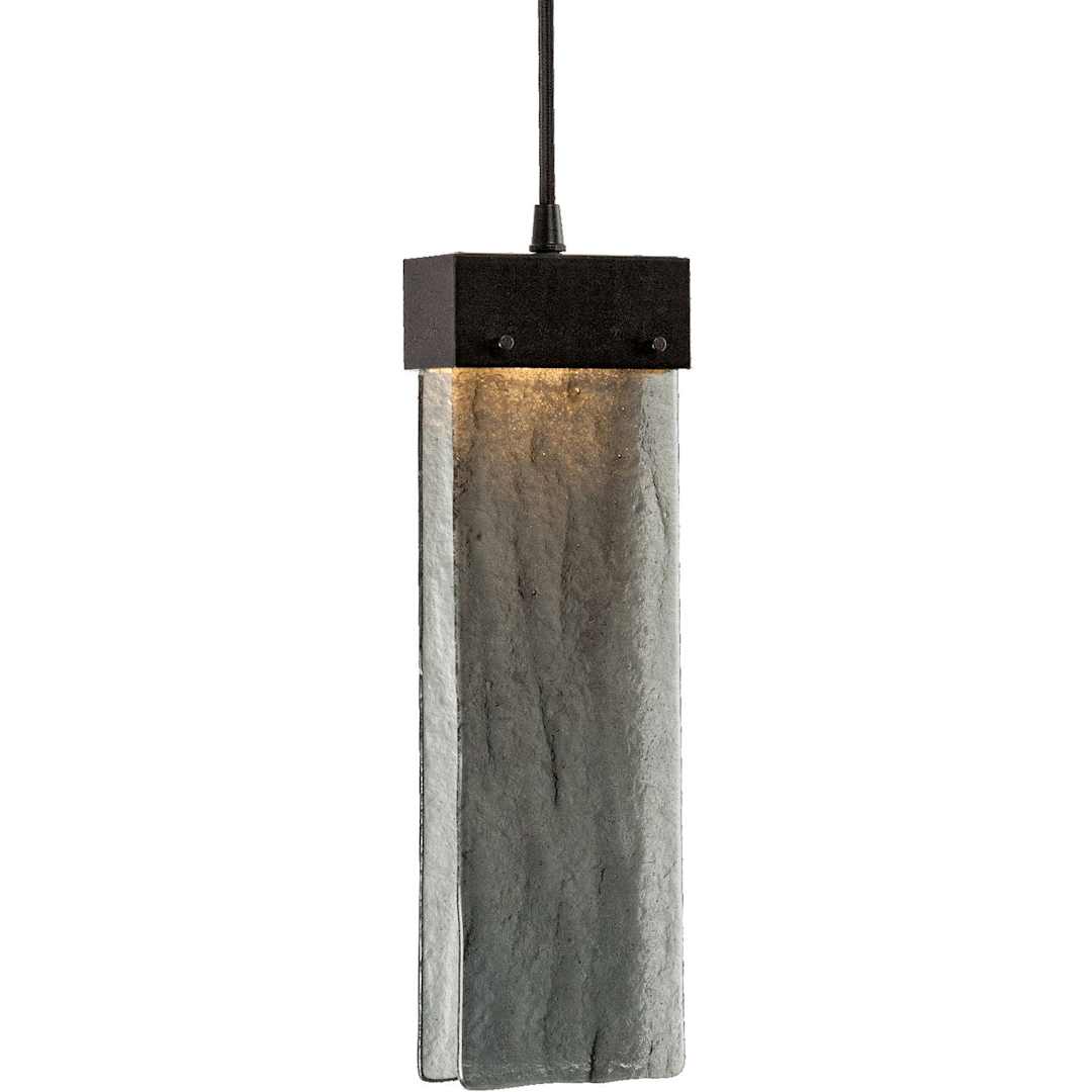 Parallel 19" Wide Artisan Crafted LED 5 Light Pendant with Hand Textured Glass