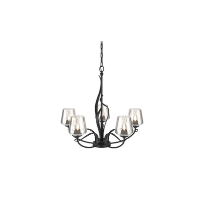 Flora 5 Light 27" Wide Taper Candle Chandelier with Customizable Glass Shade