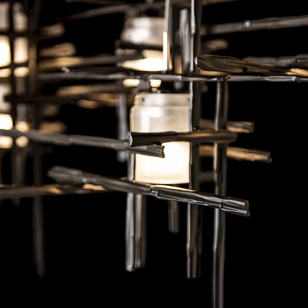 Tura 7 Light 54" Wide Abstract Linear Pendant