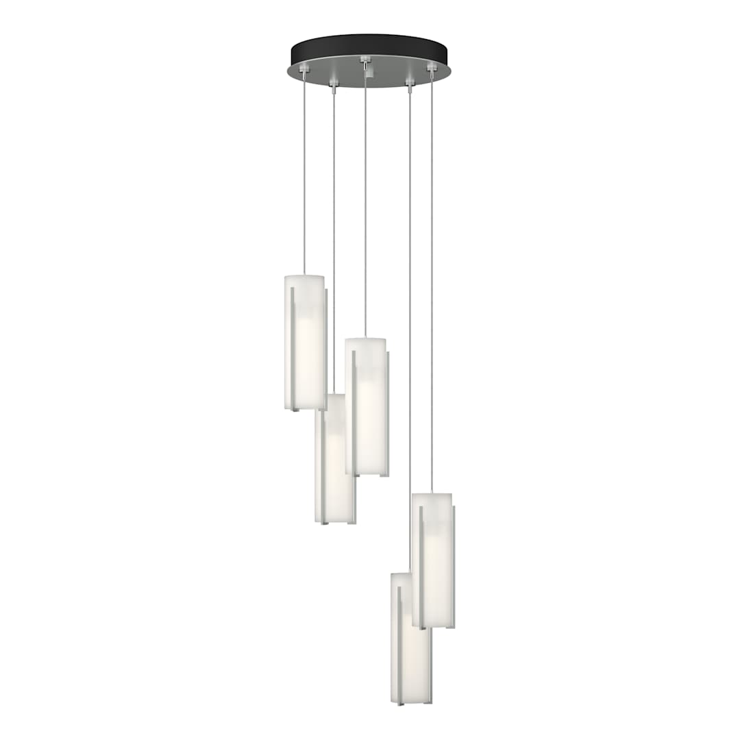 Exos Glass 5 Light 14" Wide Suspension Multi Light Pendant