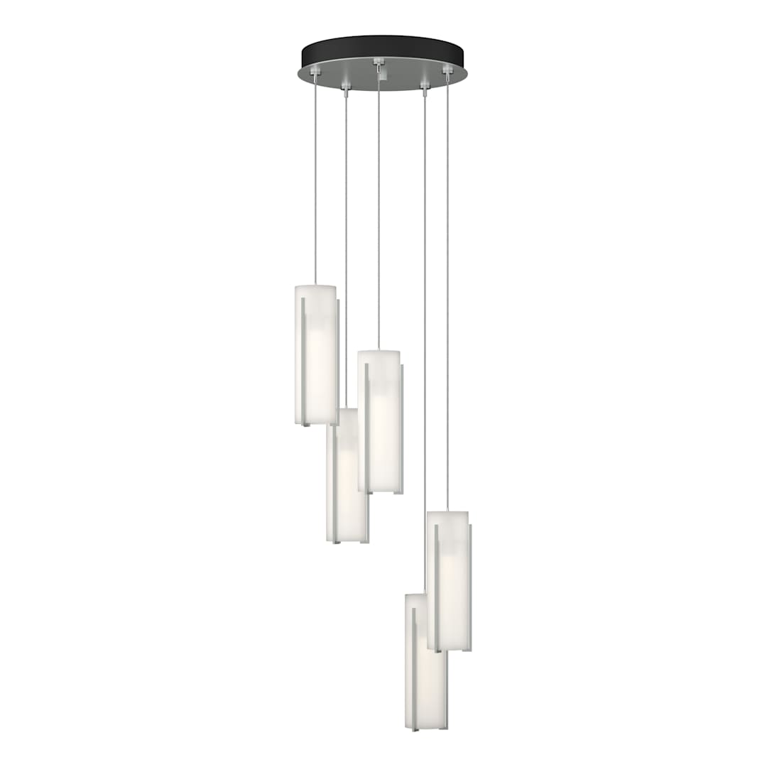 Exos Glass 5 Light 14" Wide Suspension Multi Light Pendant
