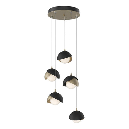 Brooklyn 5 Light 16" Wide Suspension Multi Light Pendant