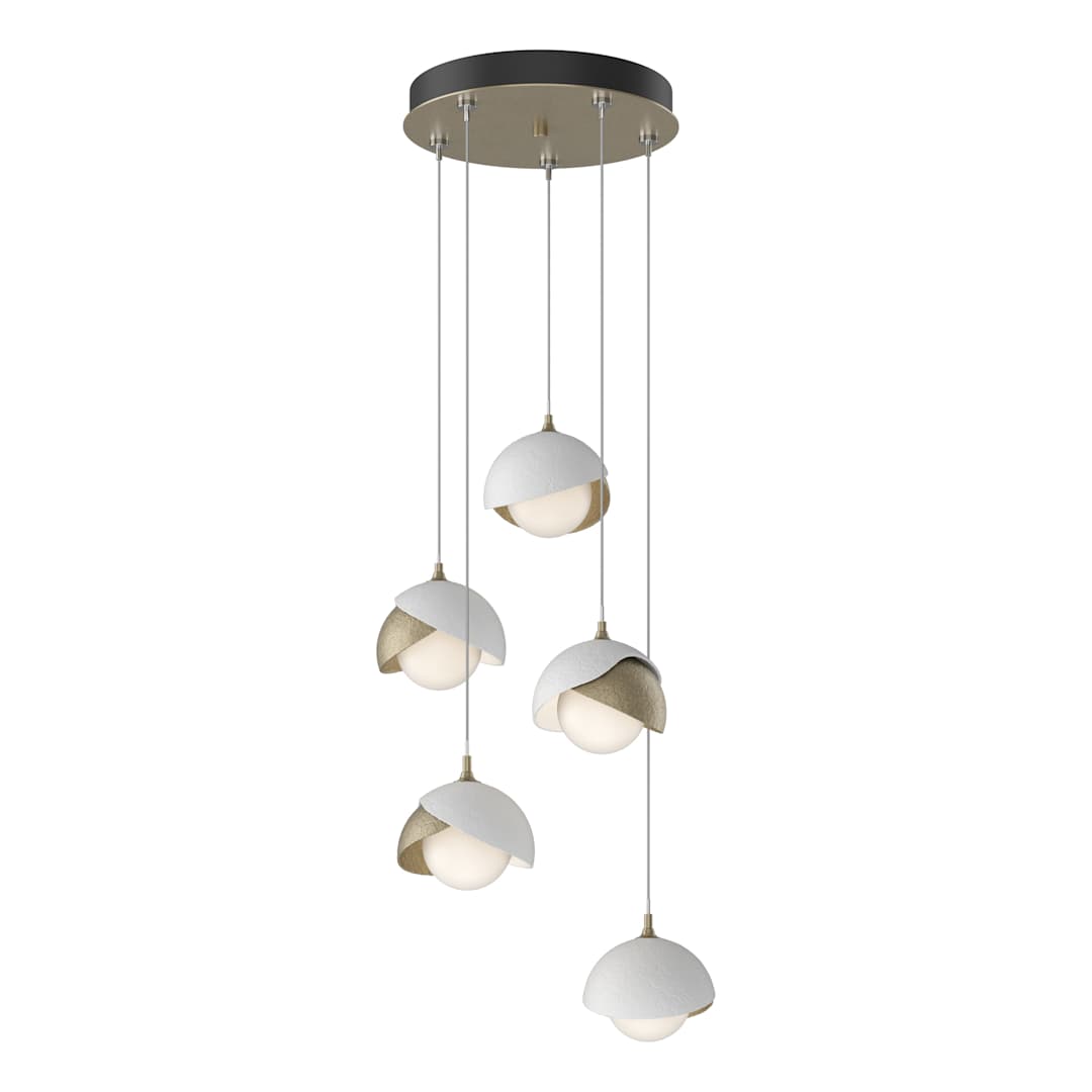 Brooklyn 5 Light 16" Wide Suspension Multi Light Pendant