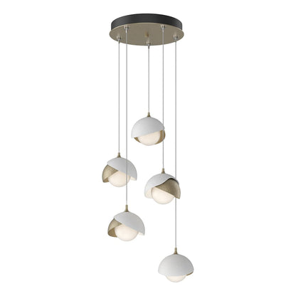Brooklyn 5 Light 16" Wide Suspension Multi Light Pendant