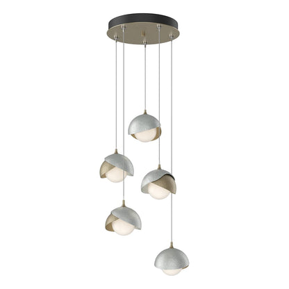 Brooklyn 5 Light 16" Wide Suspension Multi Light Pendant