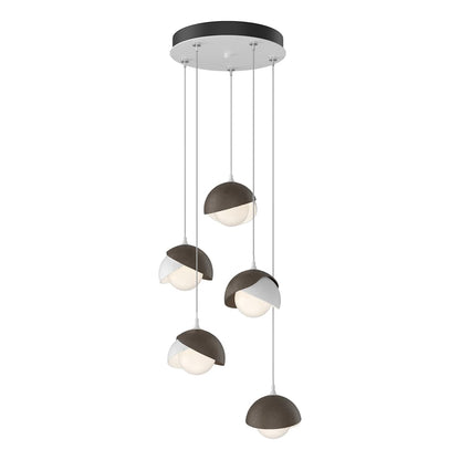 Brooklyn 5 Light 16" Wide Suspension Multi Light Pendant