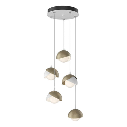 Brooklyn 5 Light 16" Wide Suspension Multi Light Pendant