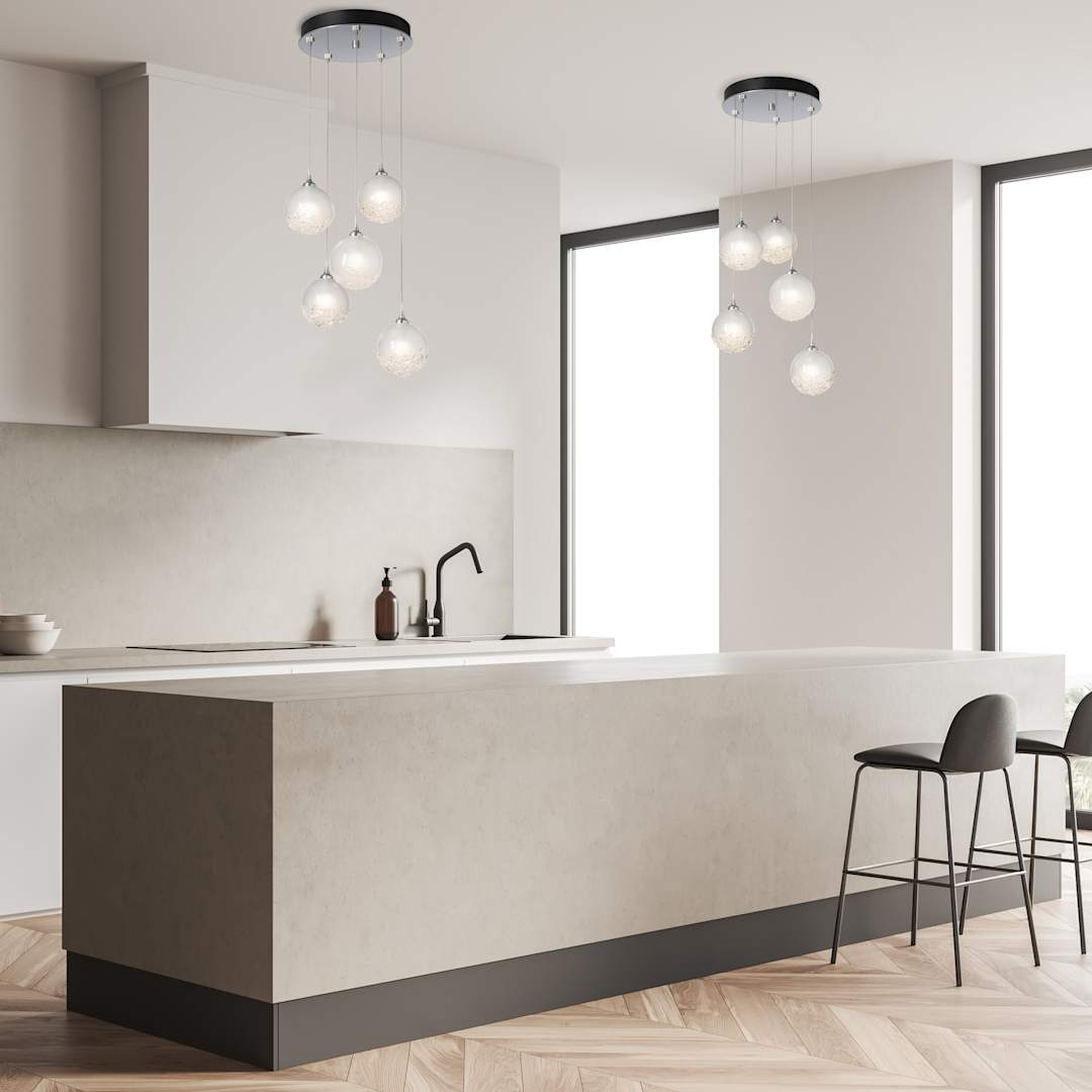 Fritz 5 Light 16" Wide Suspension Multi Light Pendant