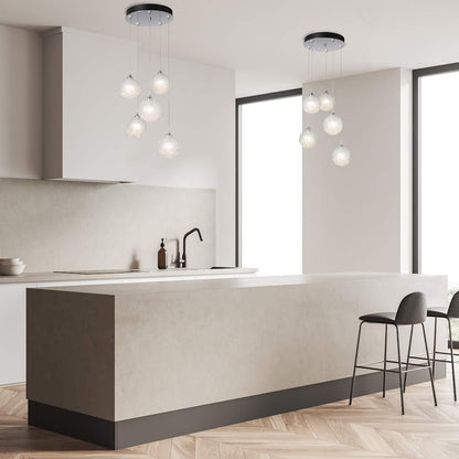 Fritz 5 Light 16" Wide Suspension Multi Light Pendant