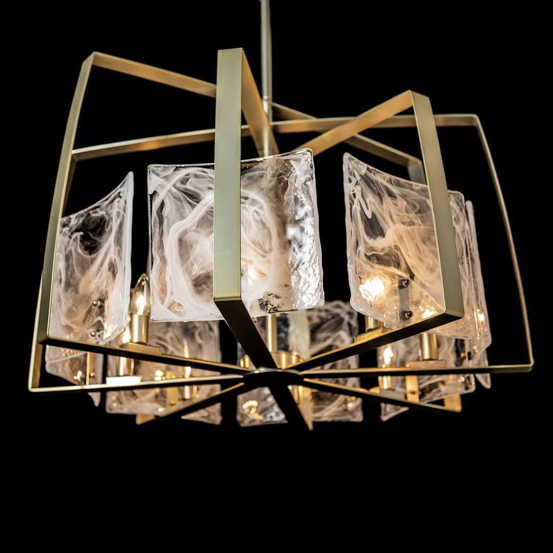 Arc 8 Light 34" Wide Drum Chandelier