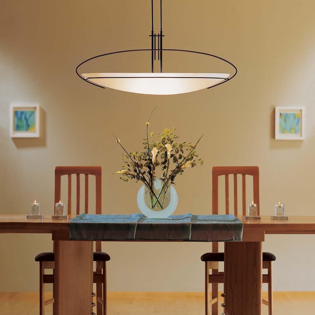 Mackintosh 2 Light 41" Wide Linear Pendant with Customizable Glass Shade