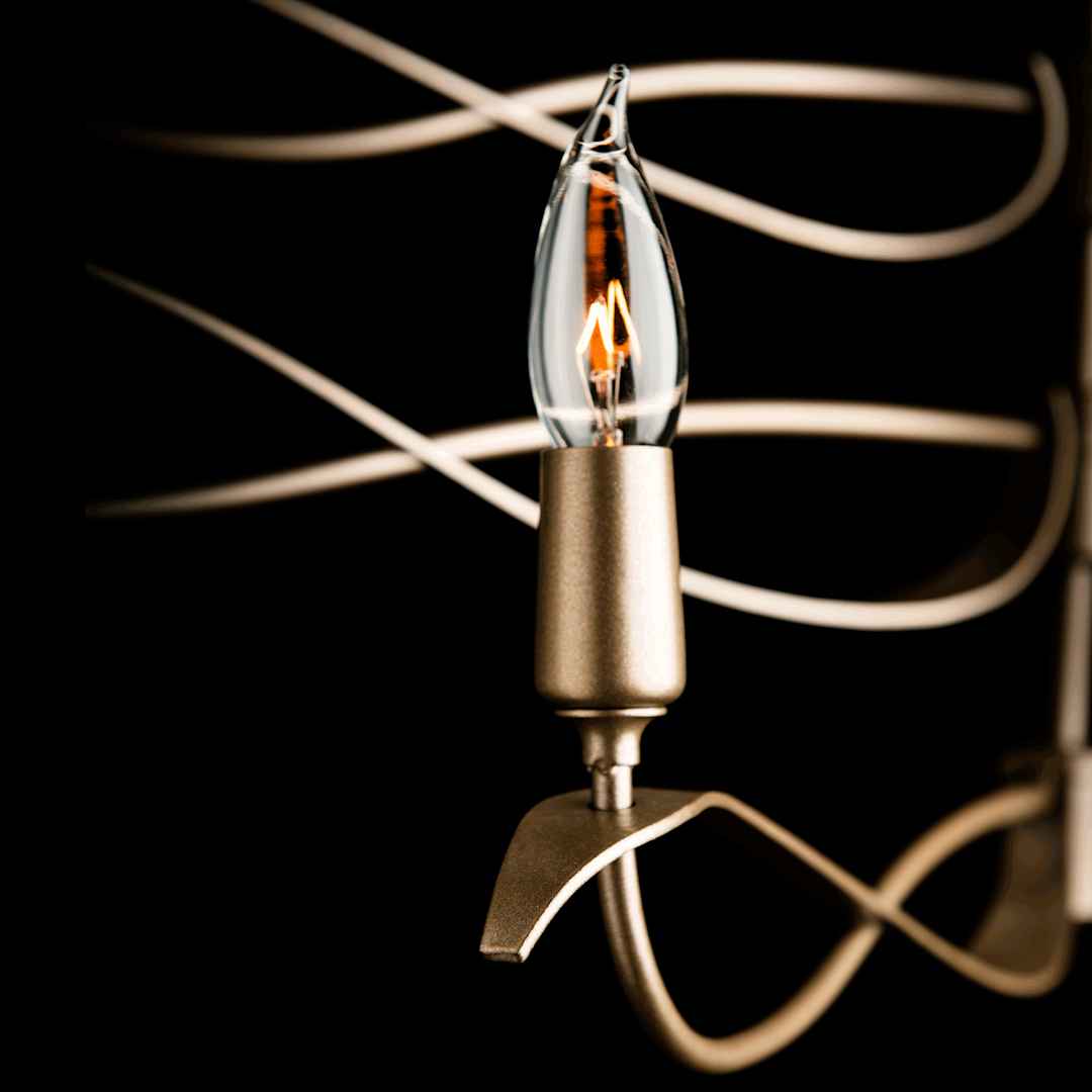 Willow 6 Light 44" Wide Taper Candle Linear Chandelier