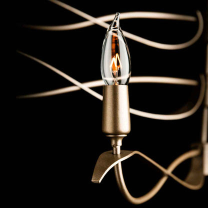 Willow 6 Light 44" Wide Taper Candle Linear Chandelier