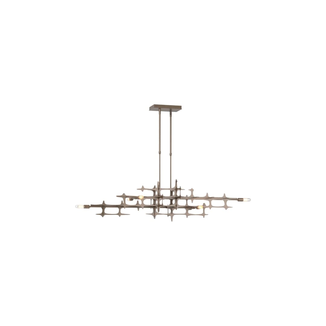 Grid 6 Light 54" Wide Linear Pendant