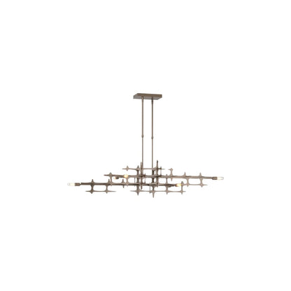 Grid 6 Light 54" Wide Linear Pendant