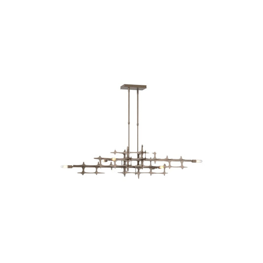 Grid 6 Light 54" Wide Linear Pendant