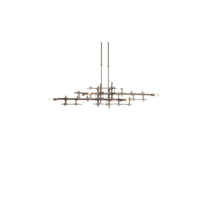 Grid 6 Light 54" Wide Linear Pendant