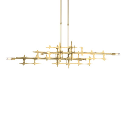 Grid 6 Light 54" Wide Linear Pendant