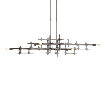 Grid 6 Light 54" Wide Linear Pendant