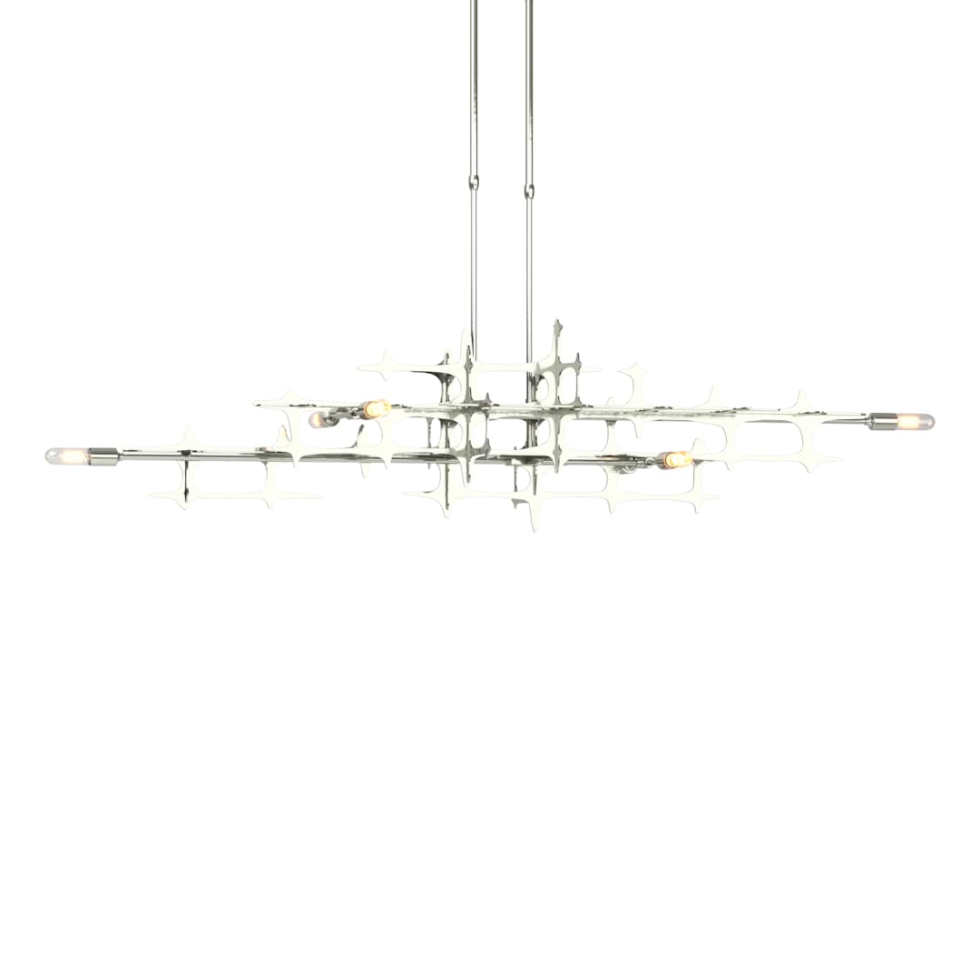 Grid 6 Light 54" Wide Linear Pendant