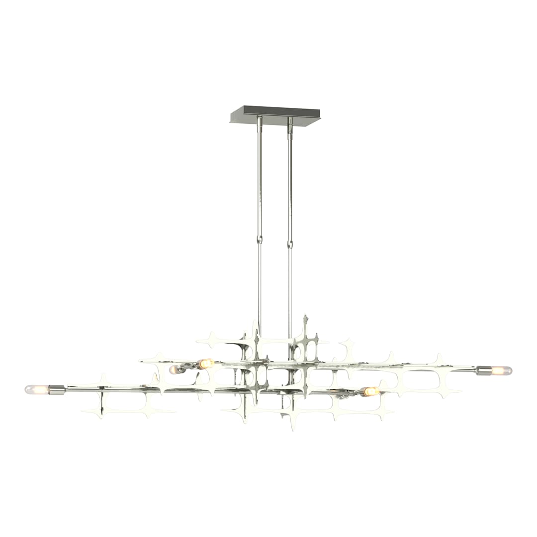 Grid 6 Light 54" Wide Linear Pendant