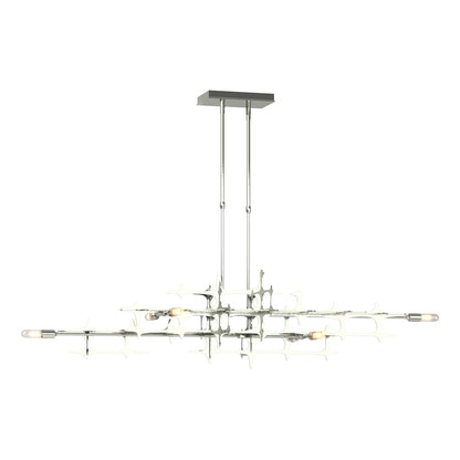 Grid 6 Light 54" Wide Linear Pendant