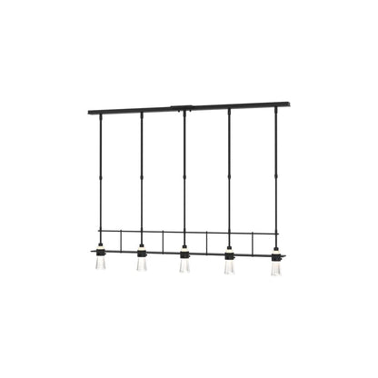 Erlenmeyer 5 Light 6" Wide Linear Pendant