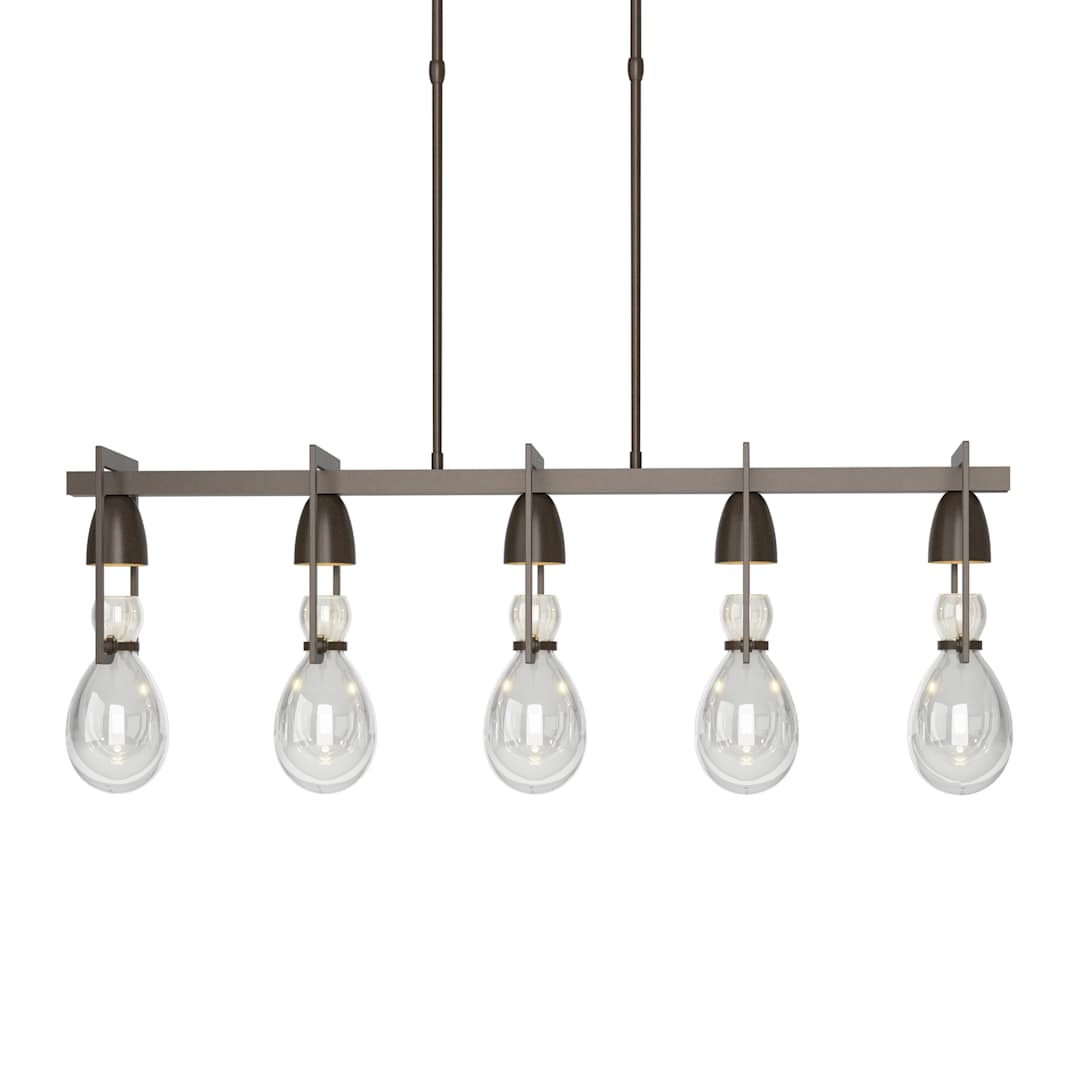 New Traditional 5 Light 41" Wide Linear Pendant