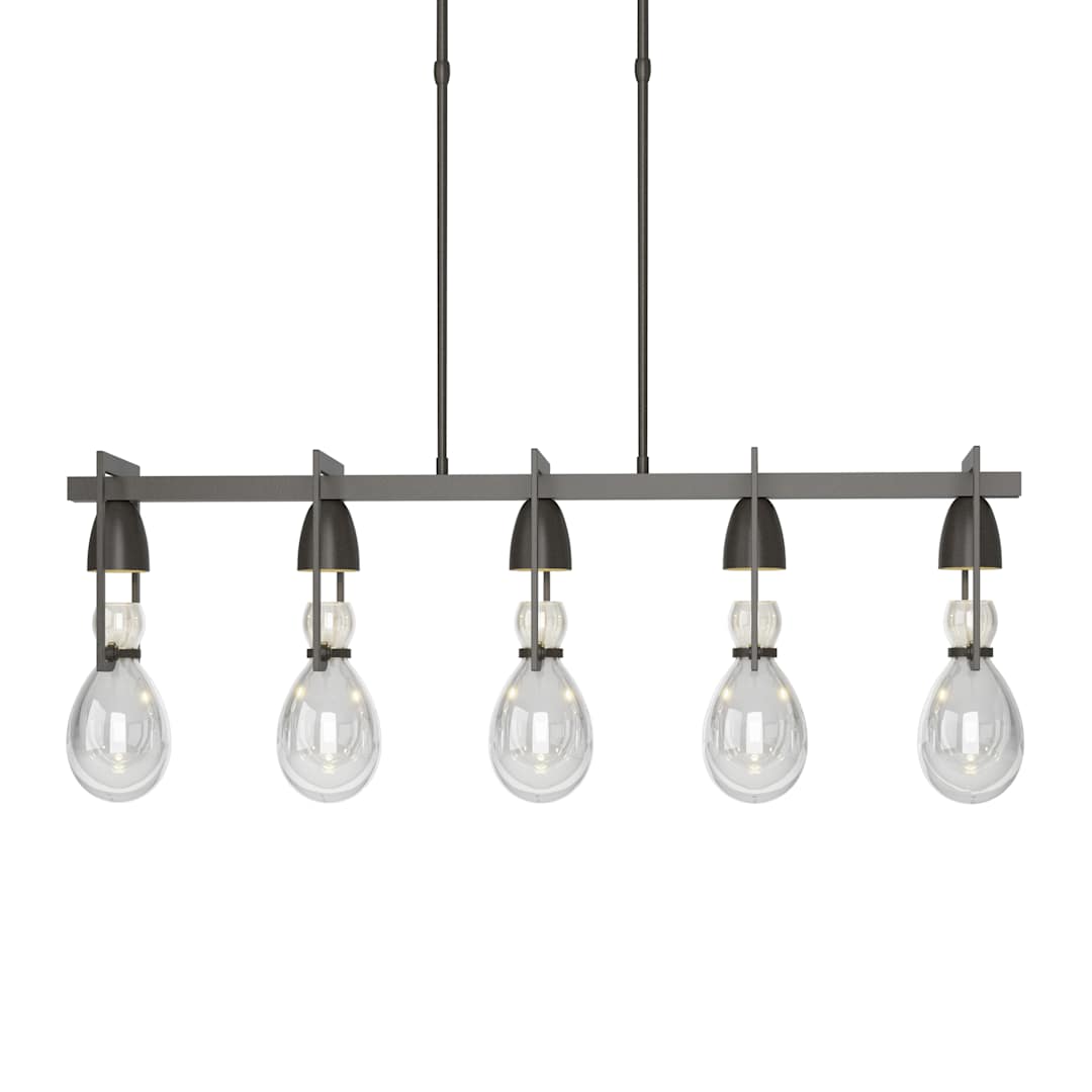 New Traditional 5 Light 41" Wide Linear Pendant