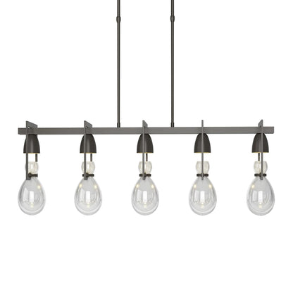 New Traditional 5 Light 41" Wide Linear Pendant