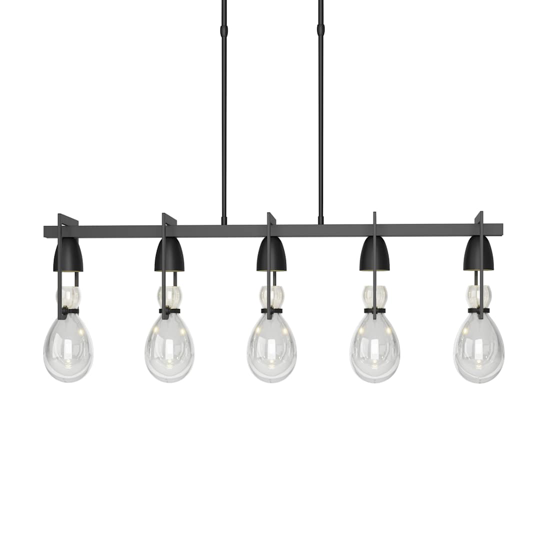 New Traditional 5 Light 41" Wide Linear Pendant