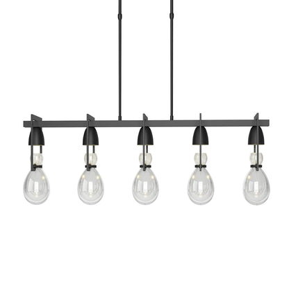 New Traditional 5 Light 41" Wide Linear Pendant