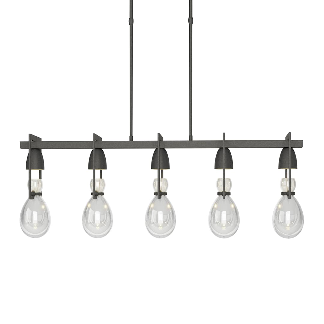 New Traditional 5 Light 41" Wide Linear Pendant