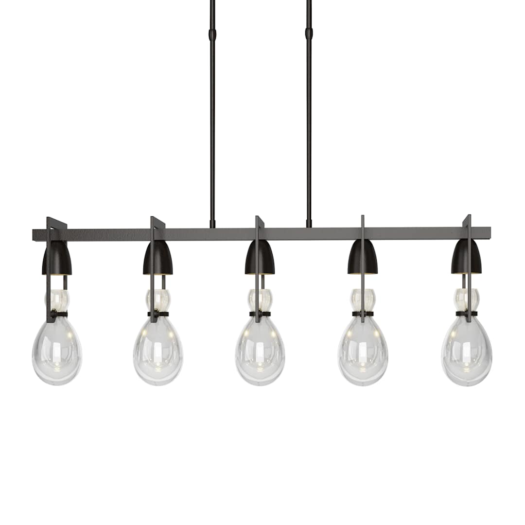 New Traditional 5 Light 41" Wide Linear Pendant