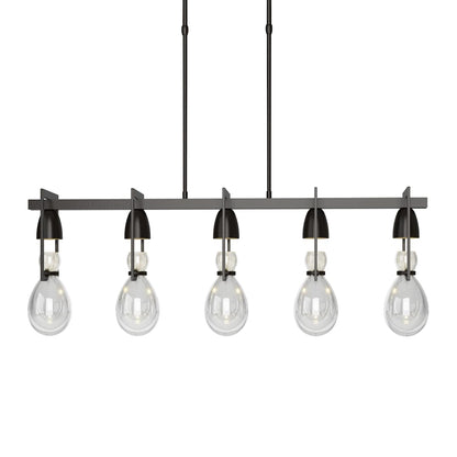 New Traditional 5 Light 41" Wide Linear Pendant