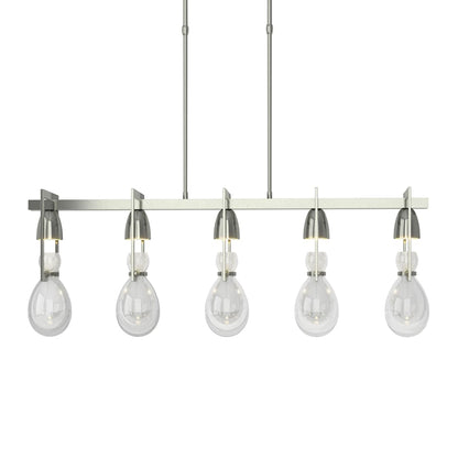 New Traditional 5 Light 41" Wide Linear Pendant