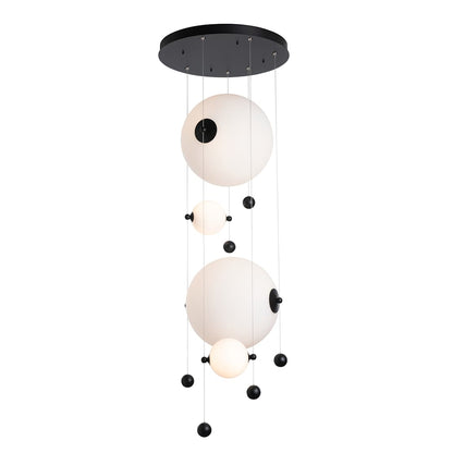 Abacus 20" Wide LED Abstract Multi Light Pendant
