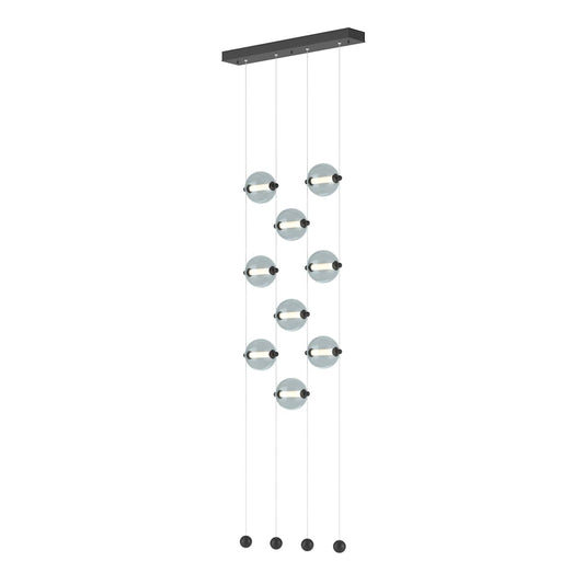 Abacus 22" Wide LED Suspension Multi Light Pendant