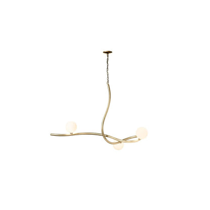 Slide 3 Light 45" Wide Abstract Linear Chandelier