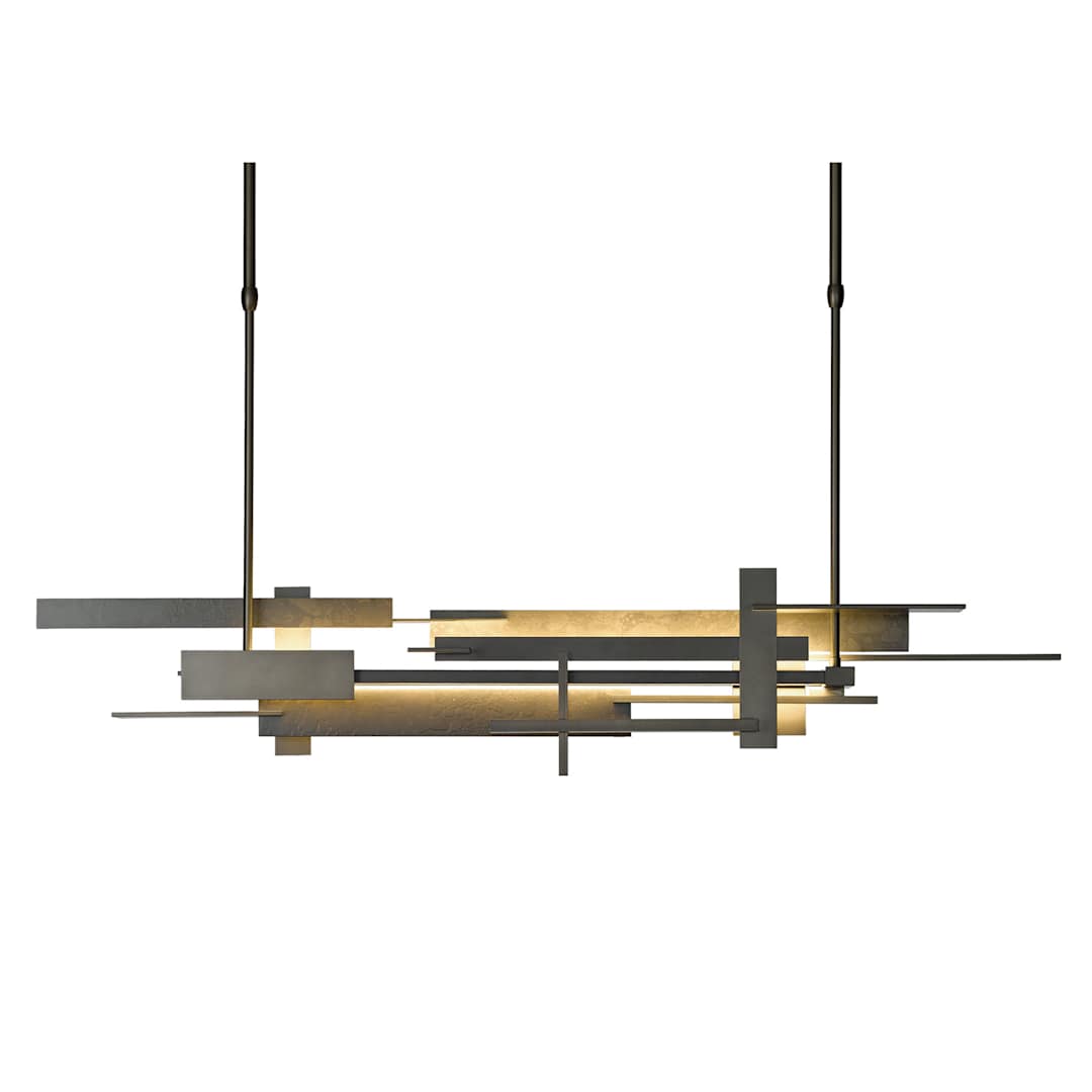 Planar 42" Wide LED Abstract Long Orientation Chandelier