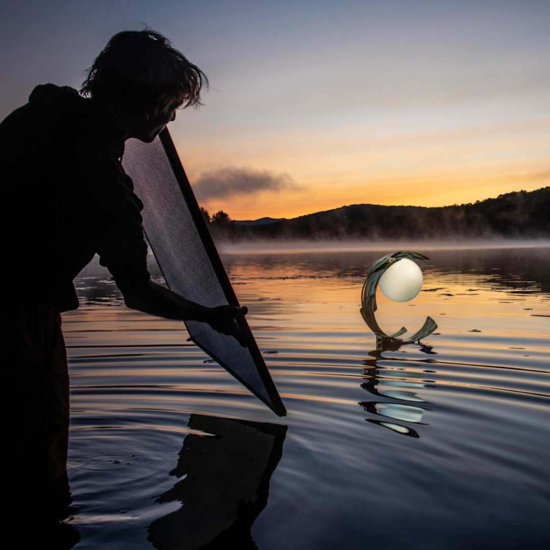 Crest 20" Tall Arc Table Lamp