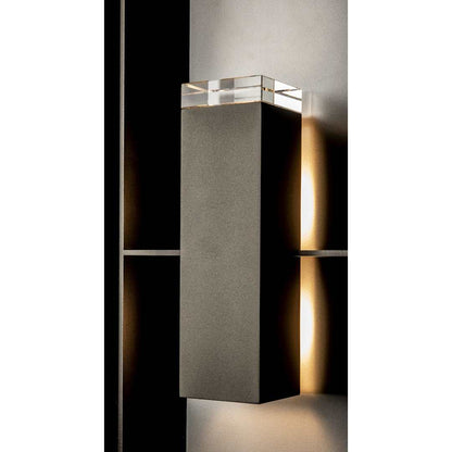 Shadow Box 2 Light 45" Tall Outdoor Wall Sconce