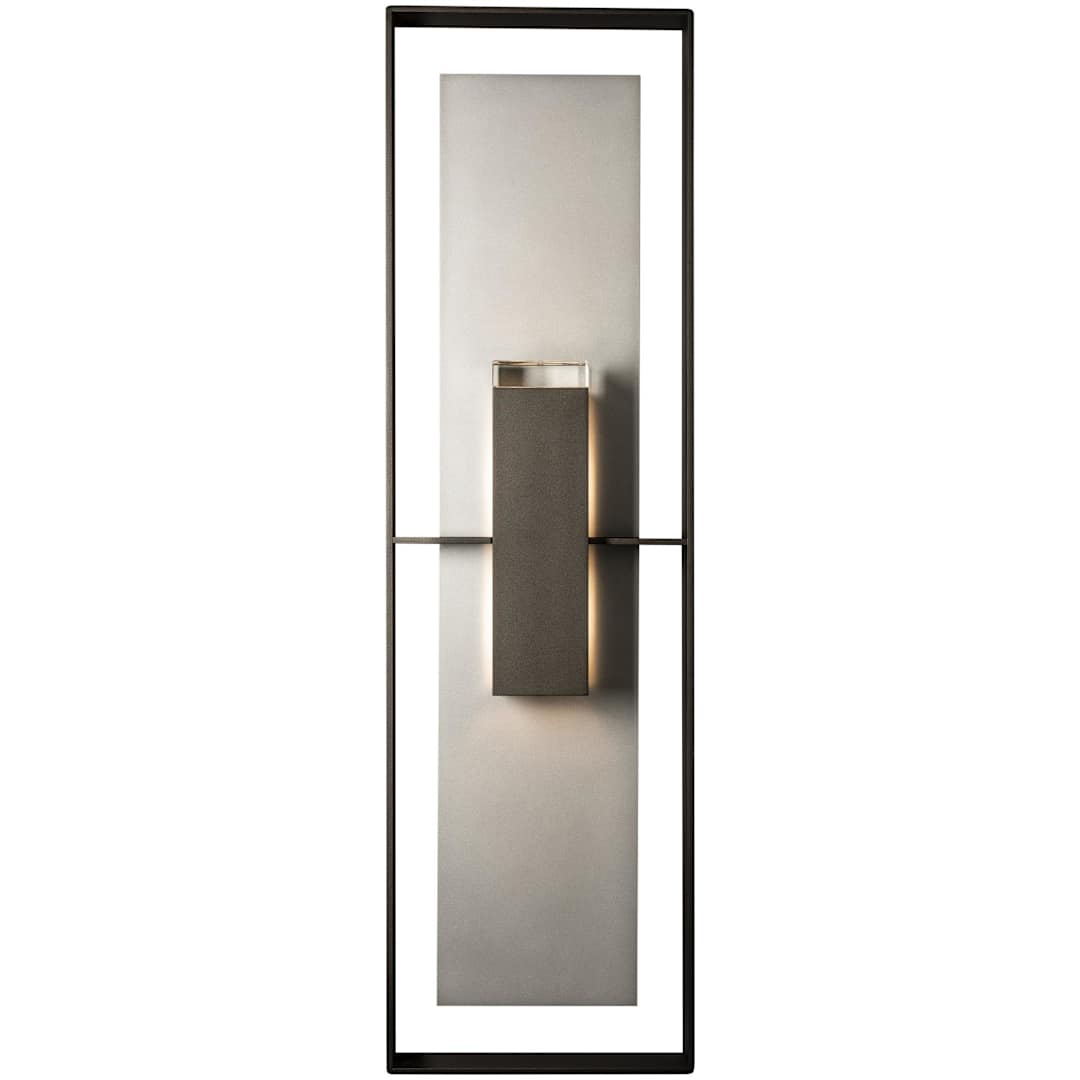 Shadow Box 2 Light 45" Tall Outdoor Wall Sconce