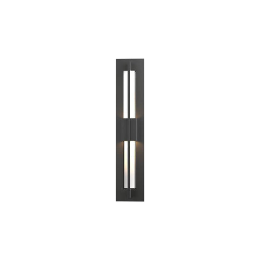 Double Axis 2 Light 24" Tall LED Outdoor Wall Sconce with Customizable Glass Shade